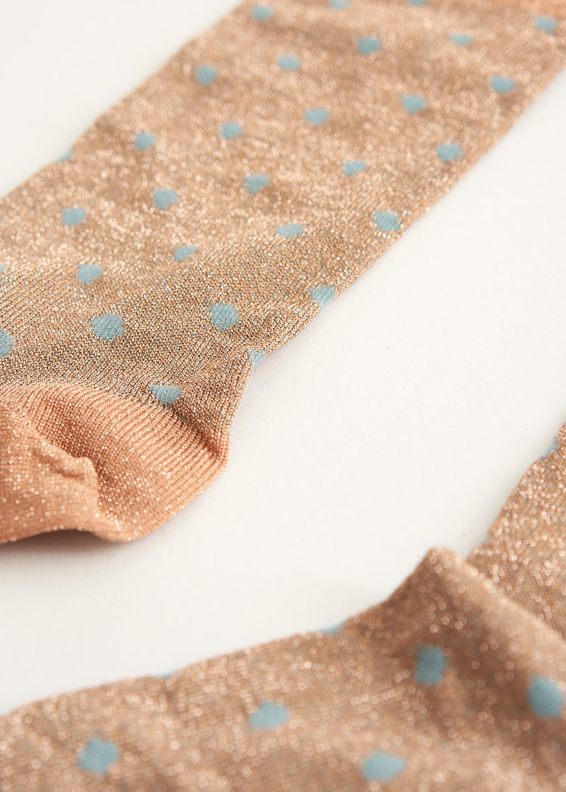 Glittery polka dot socks