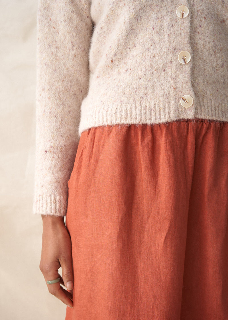 Soft textured oatmeal cardigan