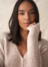 Soft textured oatmeal cardigan