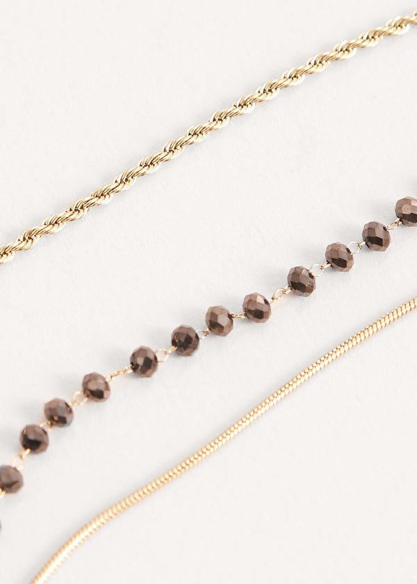Multi chain layered necklace