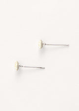 Gold crystal stud earrings