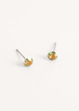 Green crystal earrings