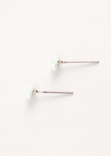 Light green crystal stud earrings