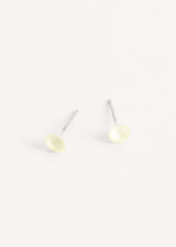 Pale yellow crystal stud earrings