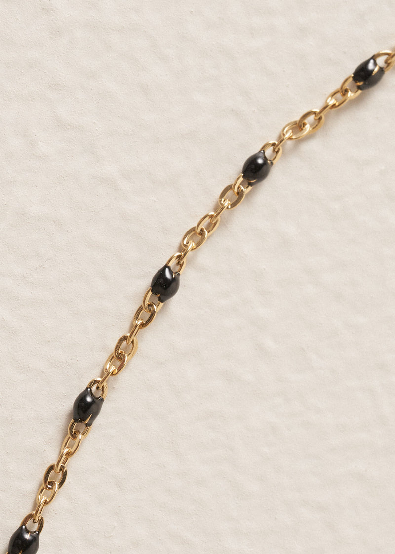 EMILIA BEADED PENDANT NECKLACE - GOLD
