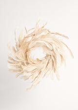 Cream feather wreath