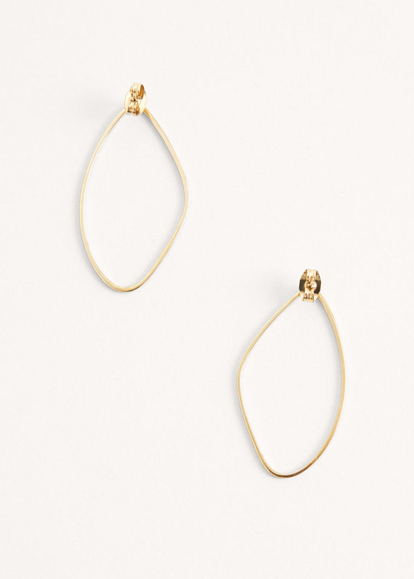 Irregular shape hoop earrings