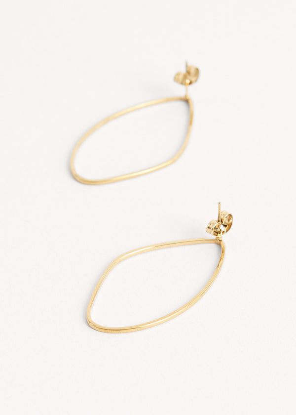 Irregular shape hoop earrings