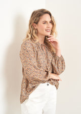 Floral ditsy print blouse