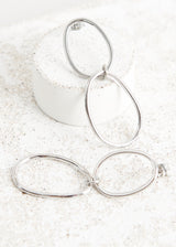 Silver hoop earrings