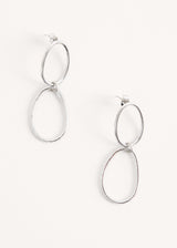 Silver hoop earrings