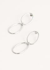 Silver hoop earrings
