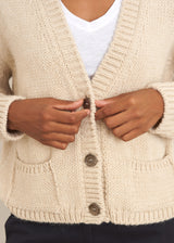 Cream boxy cardigan