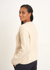 Cream boxy cardigan