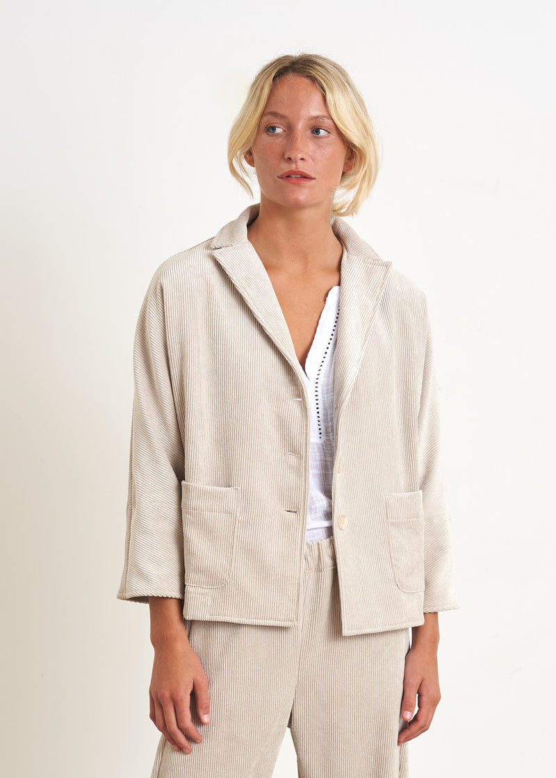Oatmeal corduroy jacket