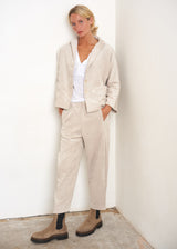 Oatmeal corduroy trousers