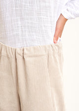 Oatmeal corduroy trousers