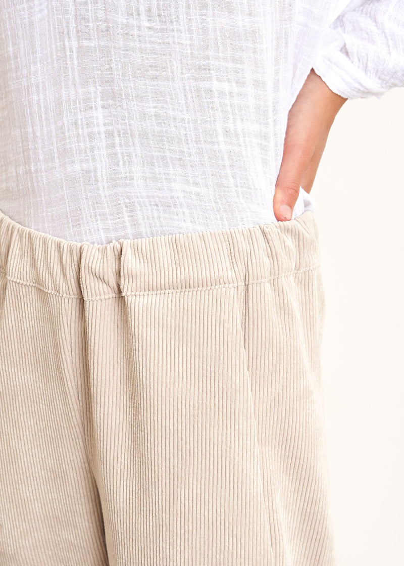 Oatmeal corduroy trousers