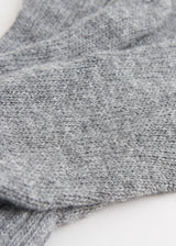 Grey cashmere gloves