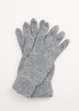 Grey cashmere gloves