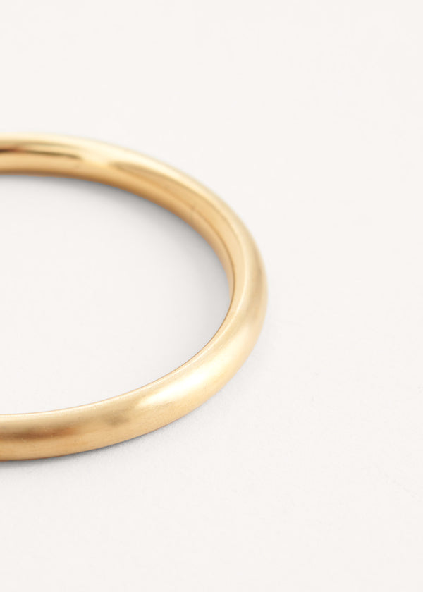 Simple gold bangle bracelet