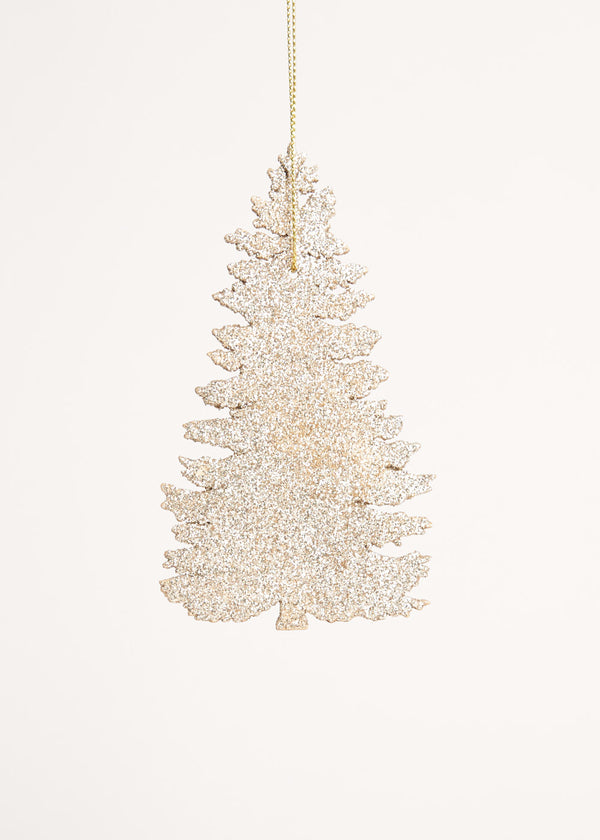 Gold glitter christmas tree