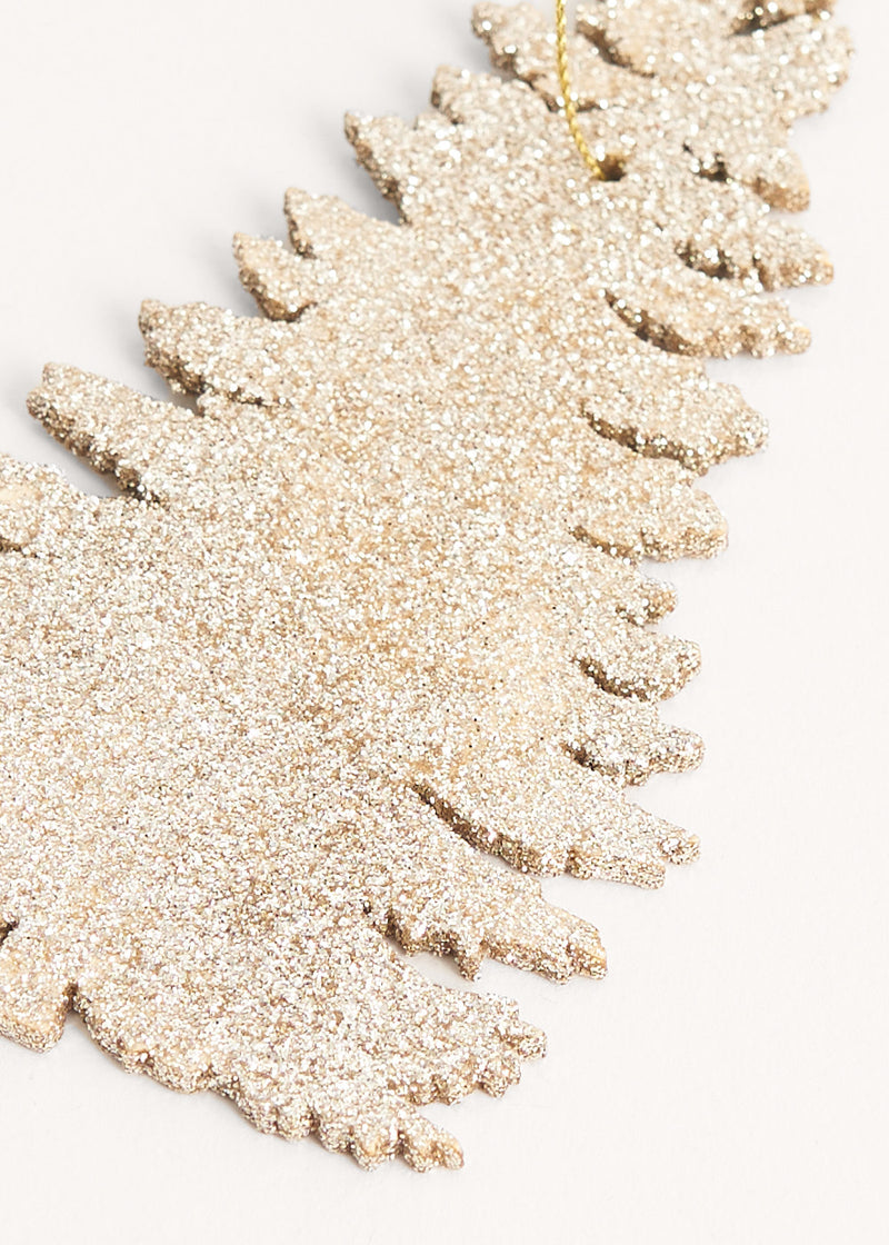 Gold glitter christmas tree