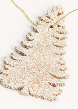 Gold glitter christmas tree decoration