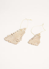 Gold glitter christmas tree decoration