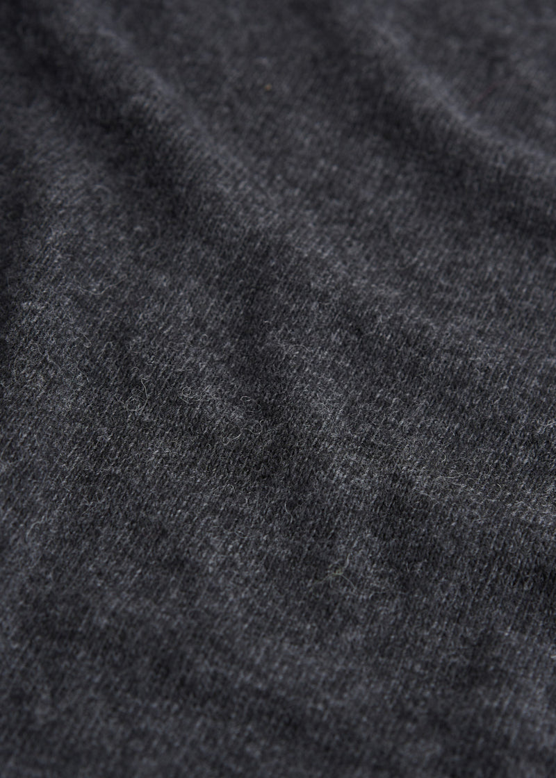 GWEN CASHMERE MIX SCARF - DARK GREY