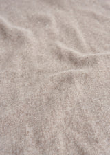 Taupe cashmere blend scarf