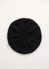 Black knitted beret