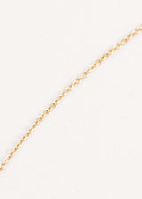 Minimal gold necklace with teardrop pendant