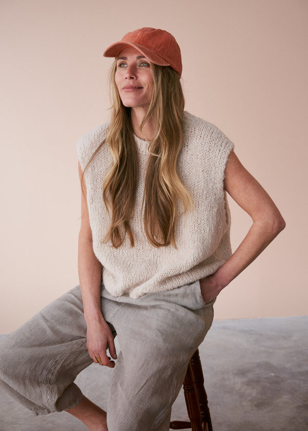 Soft red cap