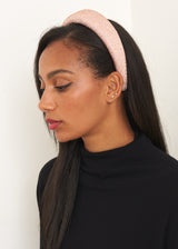 Pale pink crystal embellished headband