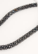 HOPE CRYSTAL NECKLACE - DARK GREY