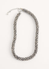 HOPE CRYSTAL NECKLACE - GREY