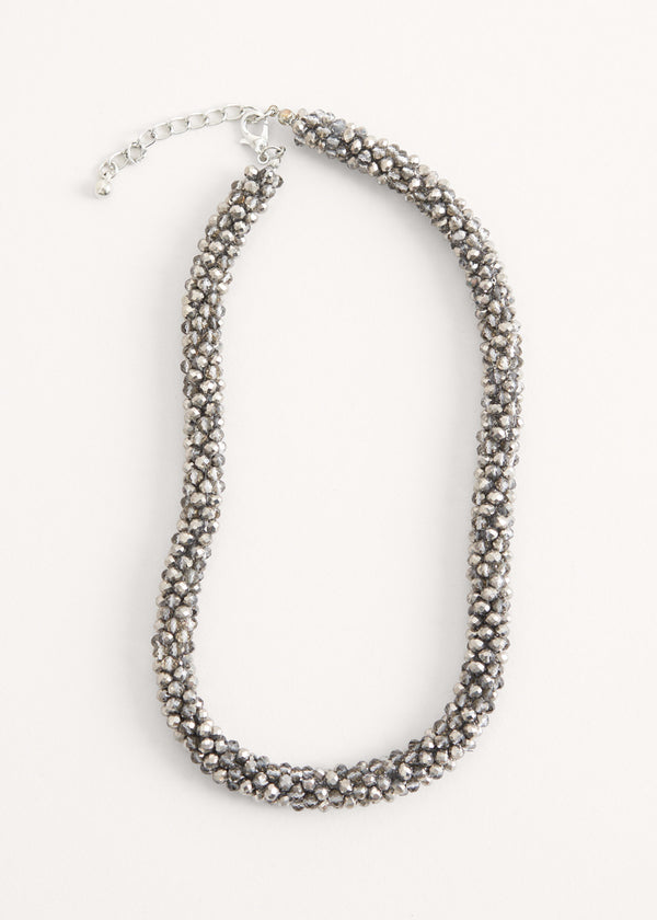 HOPE CRYSTAL NECKLACE - GREY