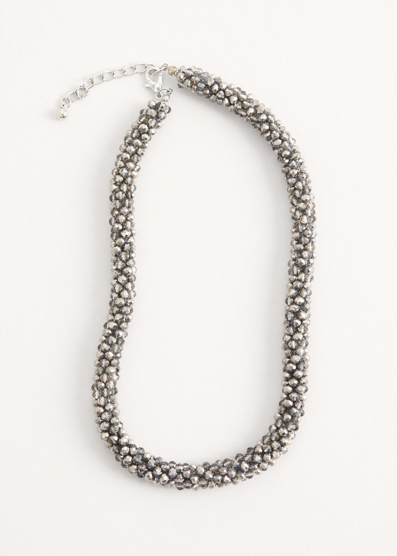 HOPE CRYSTAL NECKLACE - GREY