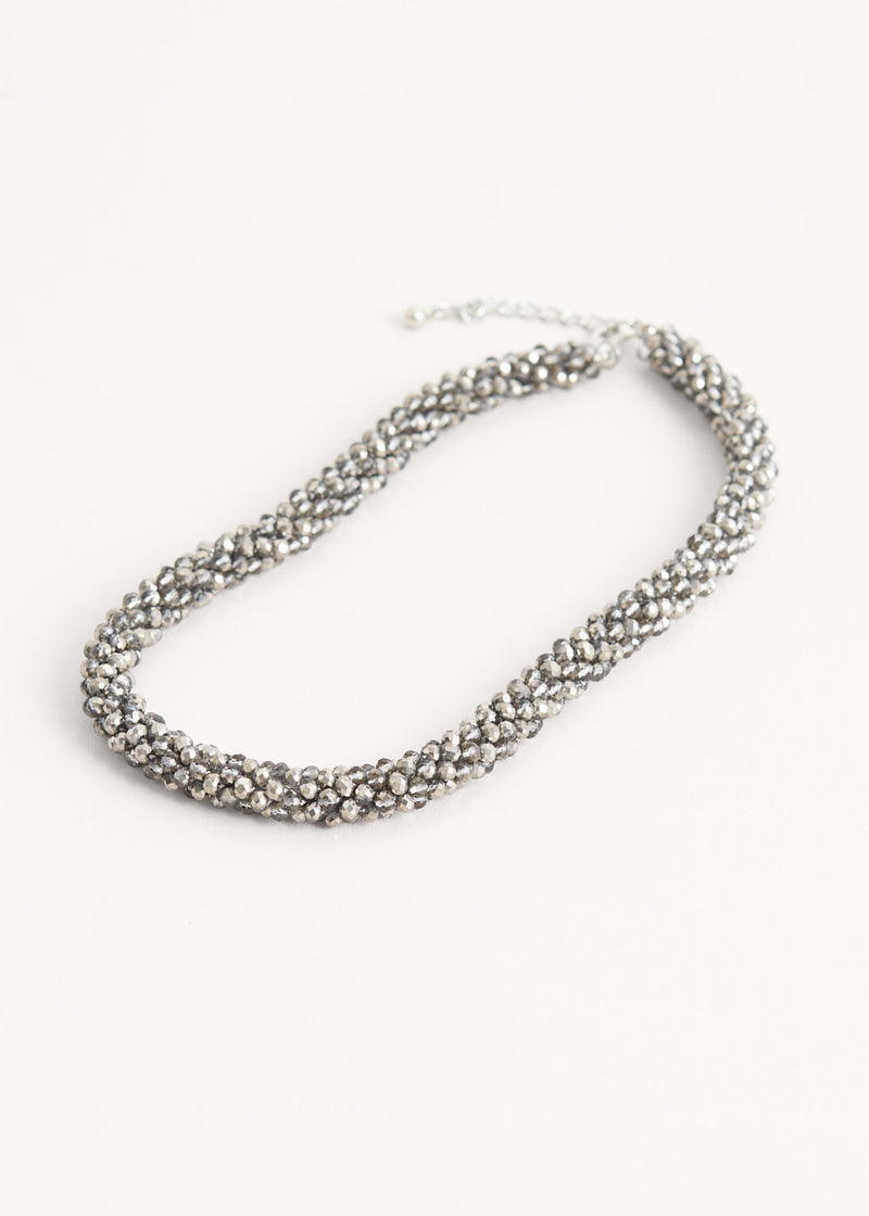 HOPE CRYSTAL NECKLACE - GREY