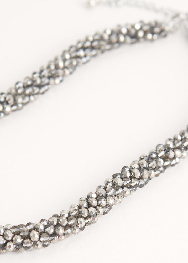 HOPE CRYSTAL NECKLACE - GREY