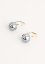 Silver and gold ball drop earrings