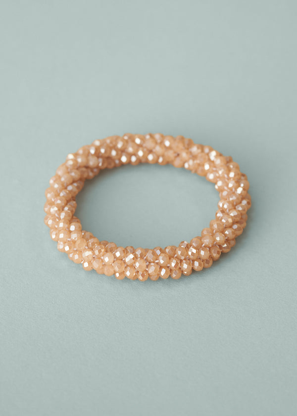 INES CRYSTAL BRACELET - BLUSH