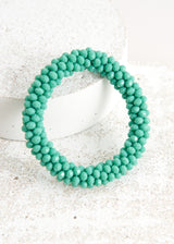 Bright emerald crystal bracelet