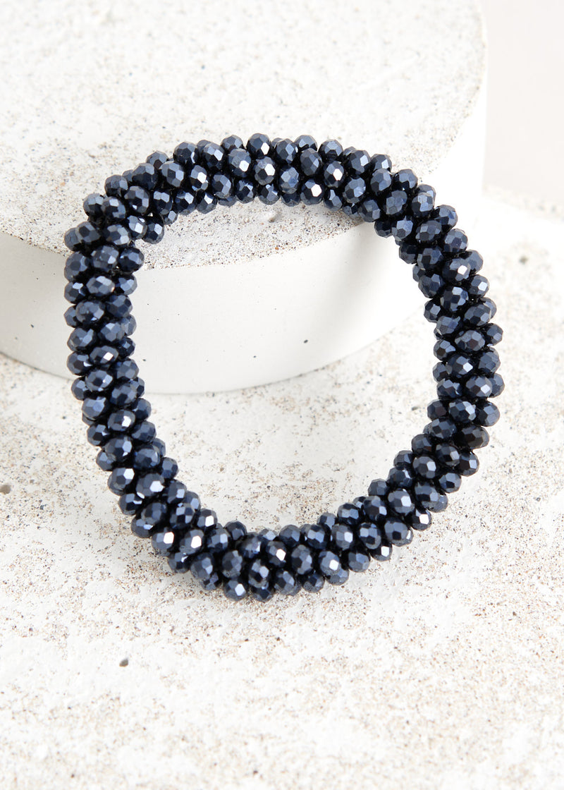 Dark blue crystal bracelet