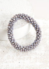 Grey crystal bracelet