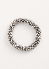 Silver crystal bracelet