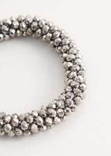 Silver crystal bracelet