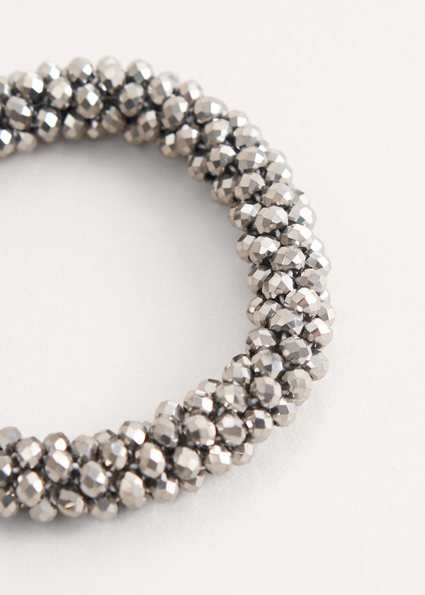 Silver crystal bracelet