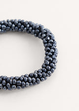 Matt dark blue crystal bracelet